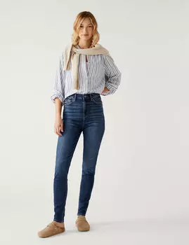 Джинсы скинни Ivy Supersoft с высокой талией Marks & Spencer, индиго