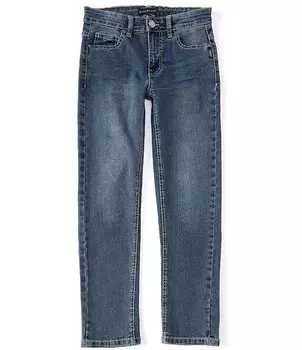 Джинсы скинни из эластичного денима Nathan Big Boys 8–16 Silver Jeans Co., синий