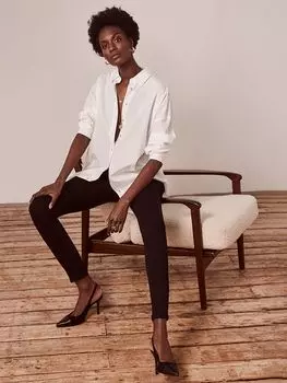 Джинсы скинни из органического хлопка Mint Velvet Maryland, черные