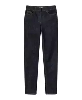 Джинсы скинни из темного денима Twinset, синий