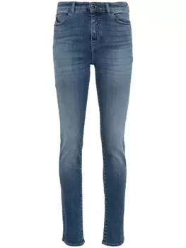 Джинсы скинни J18 с высокой посадкой Emporio Armani, синий