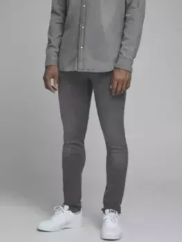 Джинсы скинни Jack & Jones "JJILIAM JJORIGINAL GE 314", серый