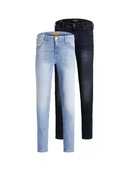 Джинсы скинни JACK & JONES LIAM, ночной синий/синий деним
