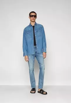 Джинсы скинни JJIGLENN JJFOX Jack & Jones, синие джинсы