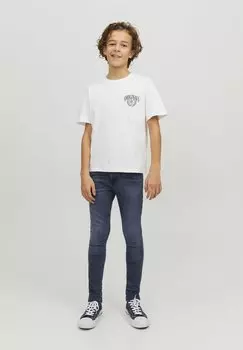 Джинсы скинни JJILIAM JJORIGINAL Jack & Jones Junior, синий деним