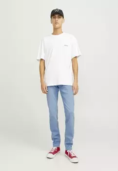 Джинсы скинни JJILIAM JJORIGINAL Jack & Jones, синий деним