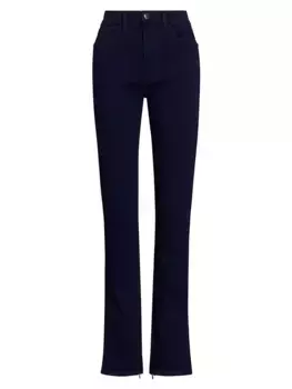 Джинсы скинни Kaya с высокой посадкой и разрезом по краю 3X1, цвет night tinted