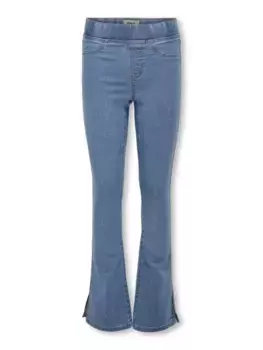 Джинсы скинни KIDS ONLY "KOGMIST SKINNY FLARED SLIT JEGGING DNM", голубой