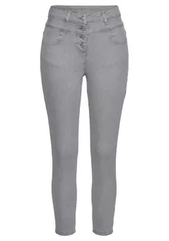 Джинсы скинни Lascana, светло-серый
