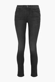 Джинсы скинни Le Skinny De Jeanne со средней посадкой FRAME, черный