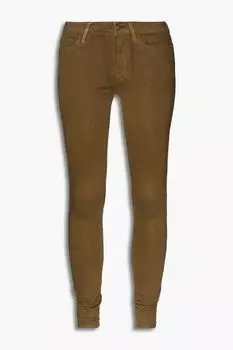 Джинсы скинни Le Skinny de Jeanne со средней посадкой FRAME, зеленый