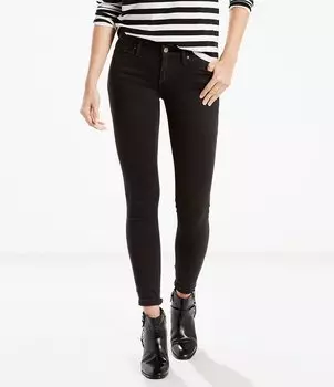 Джинсы скинни Levi's 711, черный