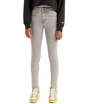Джинсы скинни Levi's 721 с высокой посадкой, серый
