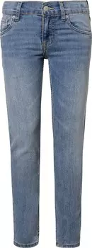 Джинсы скинни Levi's Kids 510, синий джинсовый