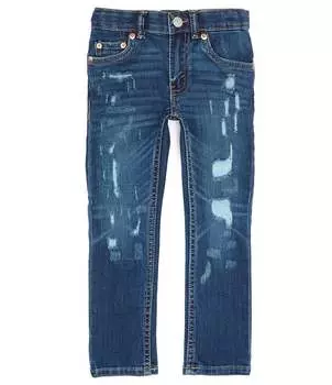 Джинсы скинни Levi's Little Boys 2T-7X 510 на каждый день, синий