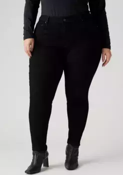 Джинсы скинни Levi's Plus "721 PL HI RISE SKINNY", очень облегающего фигуру, цвет Midnight Gaze