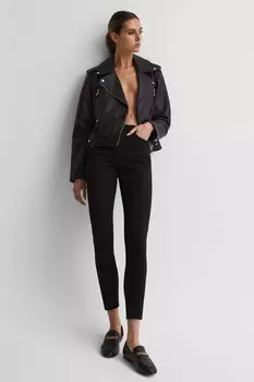 Джинсы скинни Lux со средней посадкой Reiss, черный