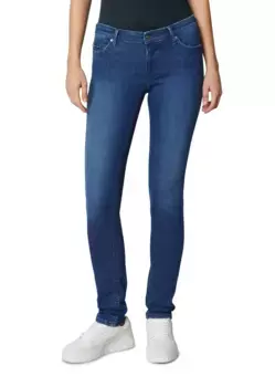 Джинсы скинни Marc O'Polo DENIM, выполненные из эластичной смеси органического хлопка, синий
