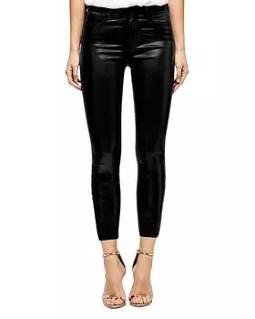 Джинсы скинни Margot в черном цвете с покрытием L'AGENCE