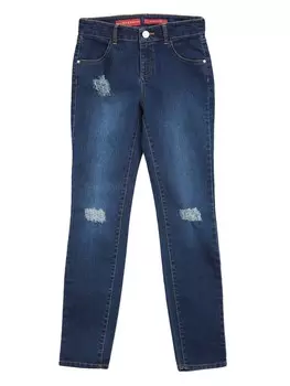 Джинсы скинни MiniMe с потертостями (7–16) Guess Factory, цвет Dark Wash