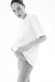 Джинсы скинни Mom H&M, синий