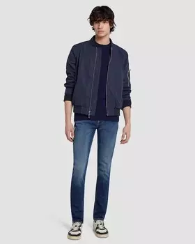 Джинсы скинни мужские 7 For All Mankind, темно-синий