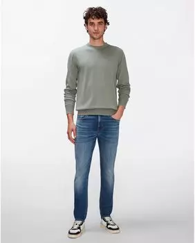 Джинсы скинни мужские синего цвета индиго 7 For all mankind, индиго