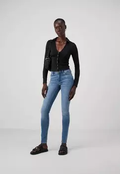 Джинсы скинни ONLBLUSH MID ONLY Tall, светло-голубой деним