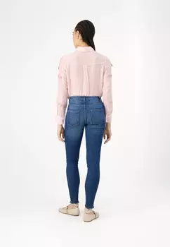 Джинсы скинни ONLHUSH MID WAIST ONLY, темно-синий деним