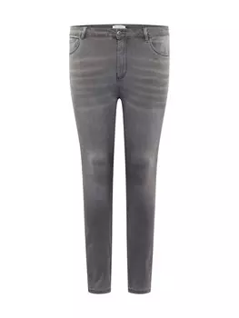 Джинсы скинни Only Carmakoma AUGUSTA, серый деним