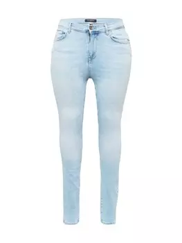 Джинсы скинни Only Carmakoma MAYA, синий джинсовый