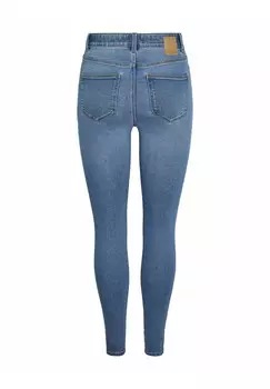 Джинсы скинни PCDANA HW Pieces, синие джинсы