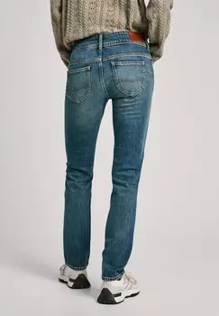Джинсы скинни Pepe Jeans, синие джинсы