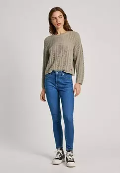 Джинсы скинни Pepe Jeans, синие джинсы
