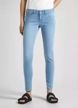 Джинсы скинни Pepe Jeans "SKINNY JEANS LW", различные стирки, цвет Bleached