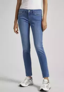 Джинсы скинни Pepe Jeans "SKINNY JEANS LW", различные стирки, цвет Medium Used