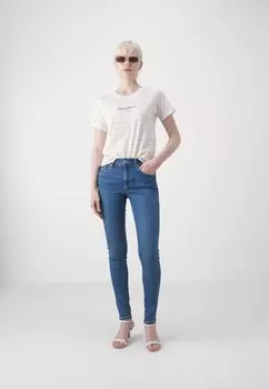 Джинсы скинни Pepe Jeans, темно-синие джинсы
