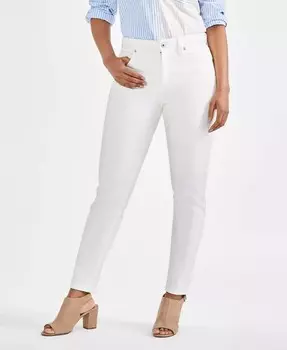Джинсы скинни Petite со средней посадкой и пышной посадкой Style & Co, белый