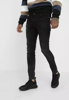 Джинсы скинни Pier One, цвет Black Denim