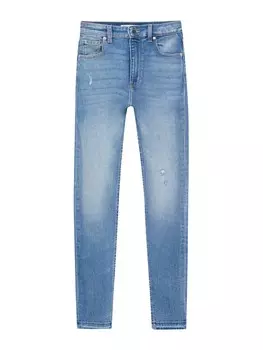Джинсы скинни Pull&Bear, синий джинсовый