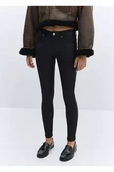 Джинсы скинни пуш-ап Mango, черный