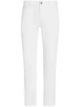 Джинсы скинни Roccia средней посадки Zegna, белый