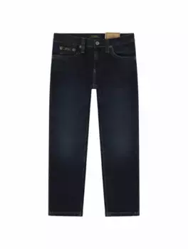 Джинсы скинни с эффектом потертости Ralph Lauren, синий
