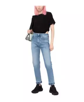 Джинсы скинни с этикеткой Off White, синий