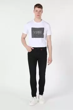 Джинсы скинни с карманами Colin'S, черный