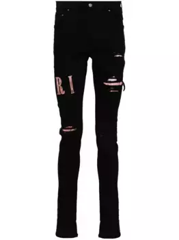 Джинсы скинни с логотипом AMIRI, черный