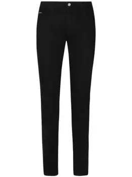 Джинсы скинни с логотипом DOLCE & GABBANA, черный
