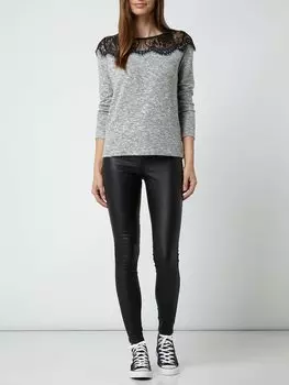 Джинсы скинни с нашивкой-лейблом Only, черный