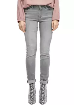 Джинсы скинни S.Oliver, классные, в разных стирках, цвет Great Grey Denim
