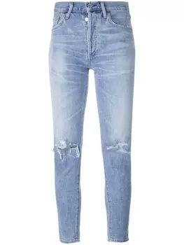 Джинсы скинни с потертой отделкой Citizens of Humanity, синий